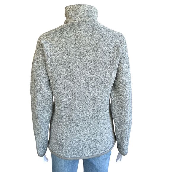 Patagonia Better Sweater Fleece Jacket Womens Size M 1/4 Zip Birch White Hiking - Picture 7 of 16